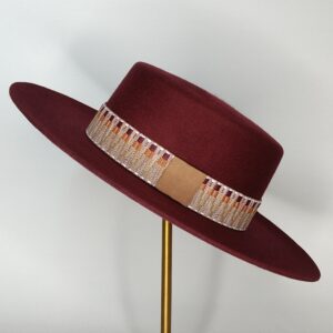 SOMBRERO CAÑERO BURDEOS